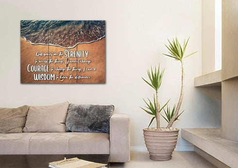 Beach Steps #16 Serenity Prayer Wall Art