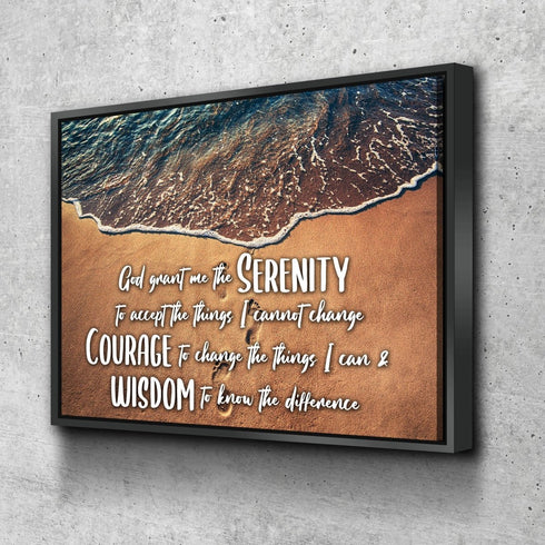 Beach Steps #16 Serenity Prayer Wall Art