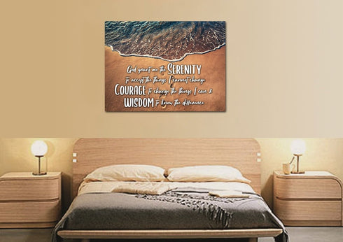 Beach Steps #16 Serenity Prayer Wall Art