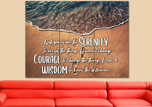 Beach Steps #16 Serenity Prayer Wall Art