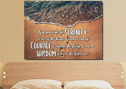 Beach Steps #16 Serenity Prayer Wall Art
