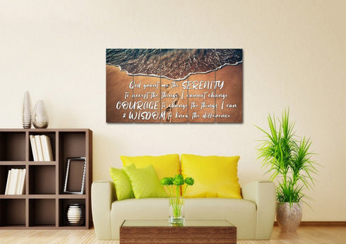 Beach Steps #16 Serenity Prayer Wall Art