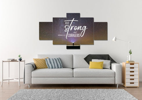 Big Universe #8 Joshua 1:9 Be Strong and Courageous Wall Art