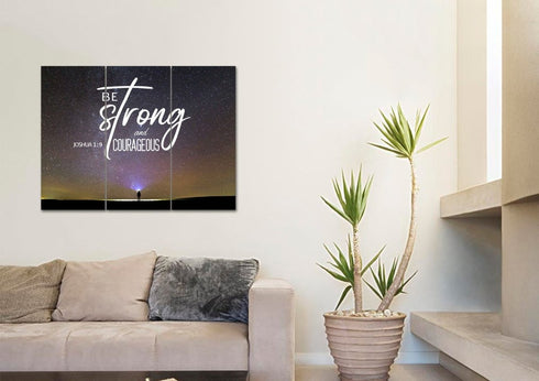 Big Universe #8 Joshua 1:9 Be Strong and Courageous Wall Art