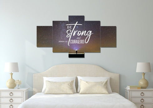 Big Universe #8 Joshua 1:9 Be Strong and Courageous Wall Art