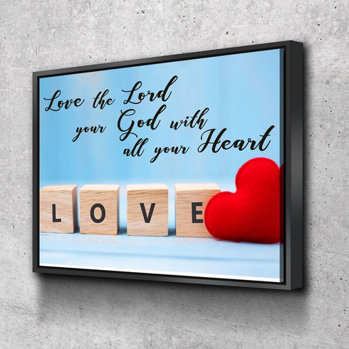 Blocks #4 Love the Lord your God Wall Art