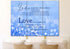 Blue Hearts #20 Love is Patient, Love is Kind Wall Art