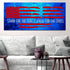 Blue Red #4 American Flag Patriotic Wall Art