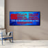 Blue Red #4 American Flag Patriotic Wall Art