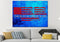 Blue Red #4 American Flag Patriotic Wall Art