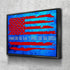 Blue Red #4 American Flag Patriotic Wall Art