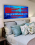 Blue Red #4 American Flag Patriotic Wall Art