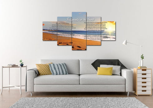 Bright Sun #10 Footprints in the Sand Wall Art & Decor