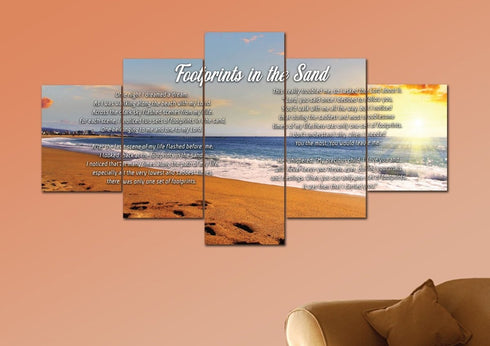 Bright Sun #10 Footprints in the Sand Wall Art & Decor