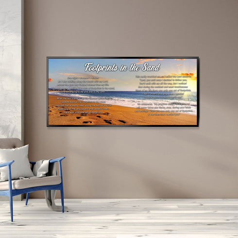 Bright Sun #10 Footprints in the Sand Wall Art & Decor