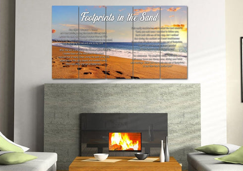 Bright Sun #10 Footprints in the Sand Wall Art & Decor