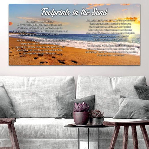Bright Sun #10 Footprints in the Sand Wall Art & Decor