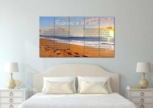 Bright Sun #10 Footprints in the Sand Wall Art & Decor