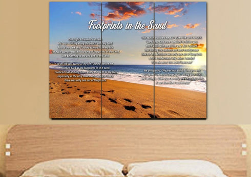 Bright Sun #10 Footprints in the Sand Wall Art & Decor
