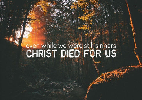 Christ died for us Wall Art Canvas Print - Christian Walls