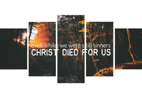 Christ died for us Wall Art Canvas Print - Christian Walls