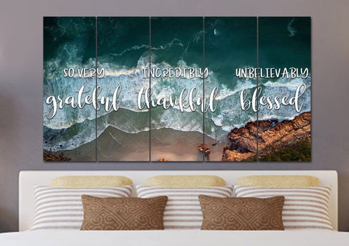 Cliffs #2 Thankful, Grateful & Blessed Wall Art