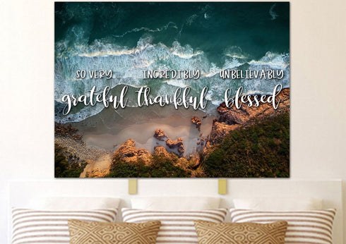 Cliffs #2 Thankful, Grateful & Blessed Wall Art