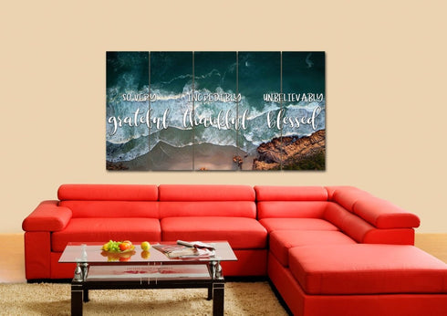 Cliffs #2 Thankful, Grateful & Blessed Wall Art