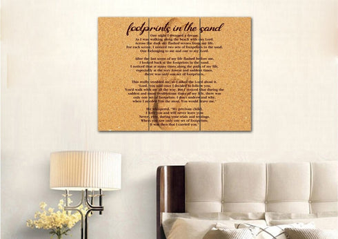 Closeup Print #7 Footprints in the Sand Wall Art & Decor