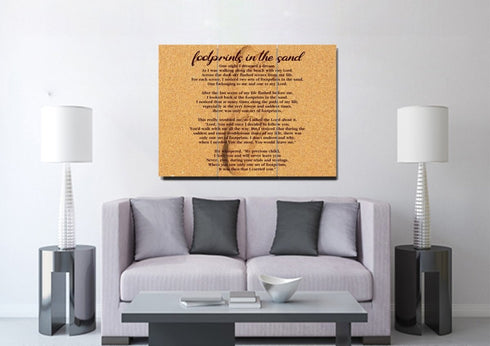 Closeup Print #7 Footprints in the Sand Wall Art & Decor