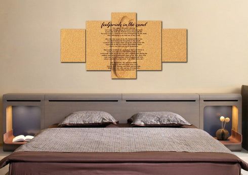 Closeup Print #7 Footprints in the Sand Wall Art & Decor