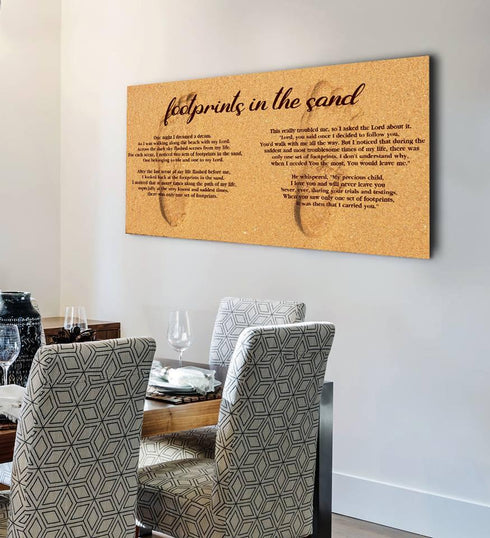 Closeup Print #7 Footprints in the Sand Wall Art & Decor