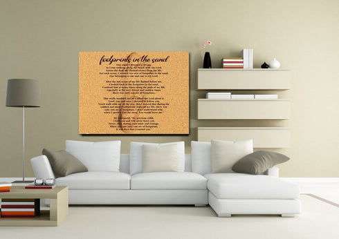 Closeup Print #7 Footprints in the Sand Wall Art & Decor