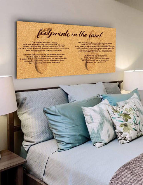 Closeup Print #7 Footprints in the Sand Wall Art & Decor