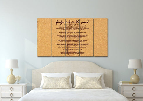 Closeup Print #7 Footprints in the Sand Wall Art & Decor