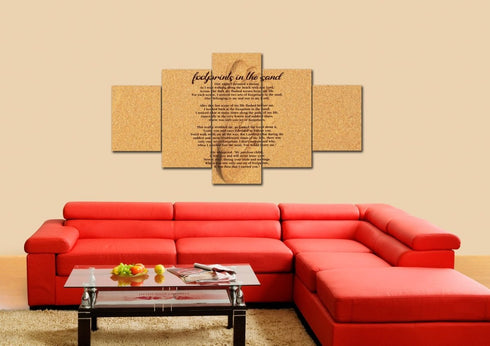 Closeup Print #7 Footprints in the Sand Wall Art & Decor