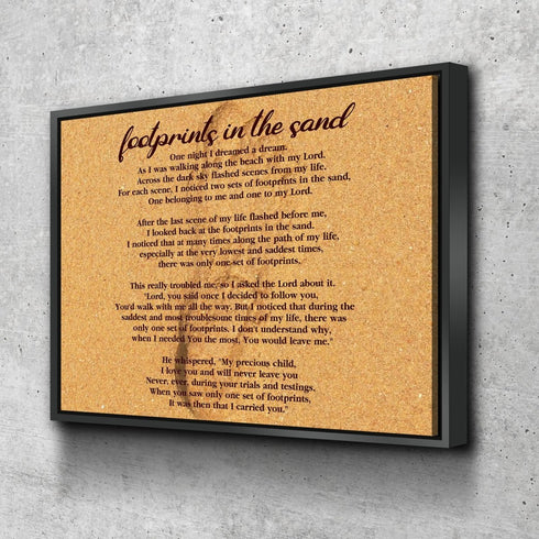 Closeup Print #7 Footprints in the Sand Wall Art & Decor