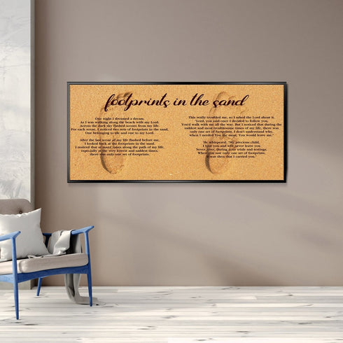 Closeup Print #7 Footprints in the Sand Wall Art & Decor