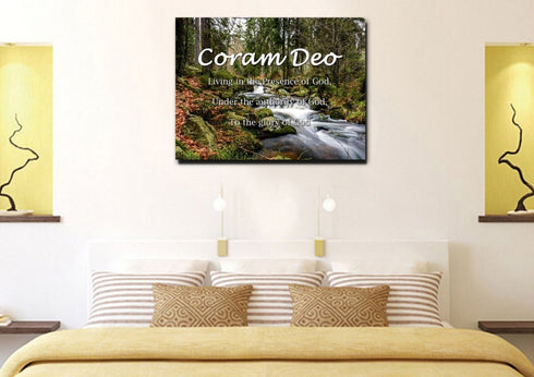 Coram Deo 'Living in the Presence of God' Wall Art Canvas Print & Decor