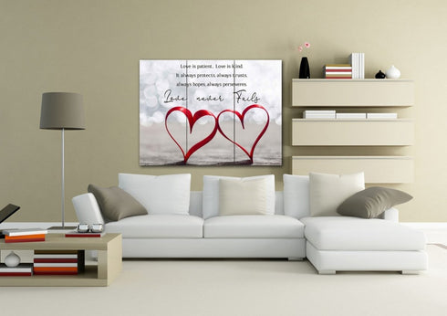 Couple Hearts #18 Love is Patient, Love is Kind Wall Art