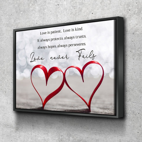 Couple Hearts #18 Love is Patient, Love is Kind Wall Art