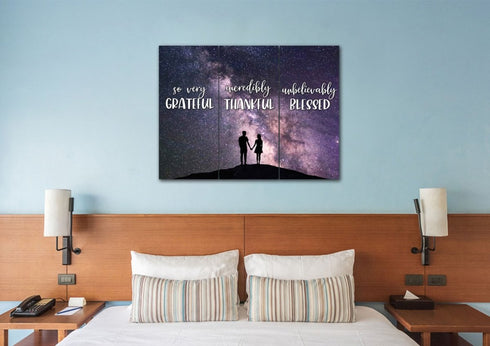 Couple Stars #9 Thankful, Grateful & Blessed Wall Art