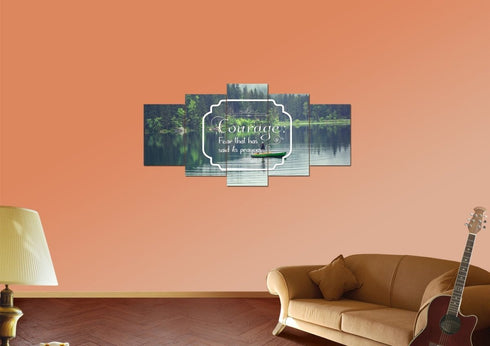 Courage Fear that has said its Prayers Wall Art Canvas Print