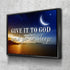 Crescent Moon #5 Give it to God and Go to Sleep Sign, Wall Art & Decor