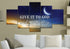 Crescent Moon #5 Give it to God and Go to Sleep Sign, Wall Art & Decor