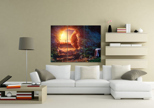 Cross from the Tomb of Jesus #9 Canvas