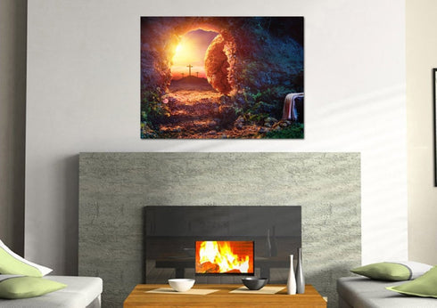 Cross from the Tomb of Jesus #9 Canvas