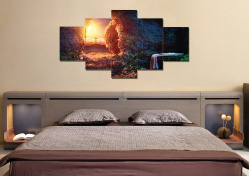 Cross from the Tomb of Jesus #9 Canvas