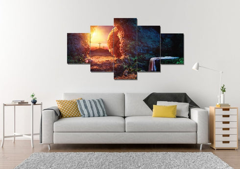 Cross from the Tomb of Jesus #9 Canvas