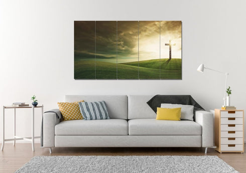Cross on Rolling Hills #4 Wall Art